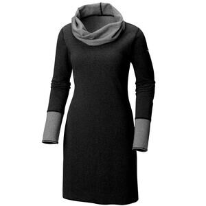 Columbia Winter Dream Cozy Reversible Stretch Dress | Women's M, Black Grey